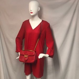 Gap Red Hot  Dress NWT Large Side Pockets